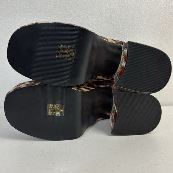 NWOT Funtasma Mens 9 Leopard Platform Shoes Fish‎ Bowl Pimp Disco 70s Costume - Picture 8 of 14